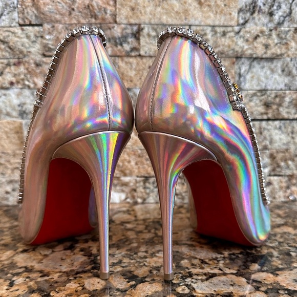 Christian Louboutin Chick Queen Iridescent Jewel Red Sole Pumps - Picture 6 of 8
